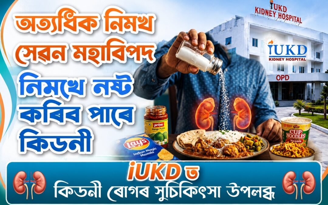 অত্যধিক নিমখ সেৱন মহাবিপদনিমখে নষ্ট কৰিব পাৰে : কিডনী iUKDত কিডনী ৰোগৰ সুচিকিৎসা উপলব্ধ