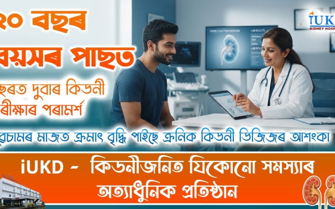২০ বছৰ বয়সৰ পাছত বছৰত দুবাৰ কিডনী পৰীক্ষাৰ পৰামৰ্শ